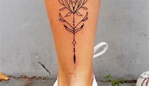Small Tattoo Leg Woman Cool Lotus Ankle Ideas For Women Flower