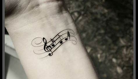 Small Tattoo Music Notes Black Note Forearm Ideas For Women