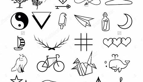 Small Tattoo Vector Doodle Hipster Flash Style Seamless Pattern