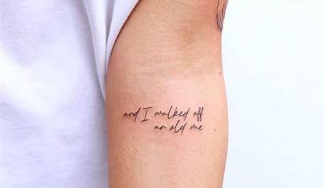 45 Small But Meaningful Words And Quotes Tattoo Designs