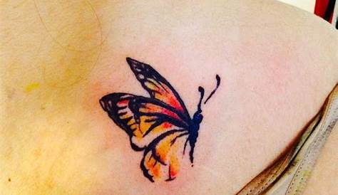 Small Watercolor Butterfly Tattoo Butterflies ed By Water Color