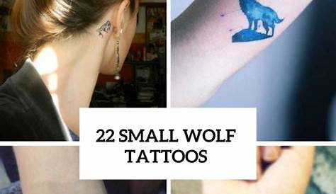 Small Wolf Tattoo For Women s Girls Cute s