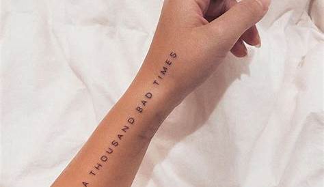 Small Words Tattoo Ideas 68 Meaningful And Quotes To Look
