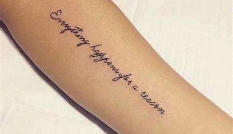 Small Writing Tattoo Ideas Stunning s On Arm