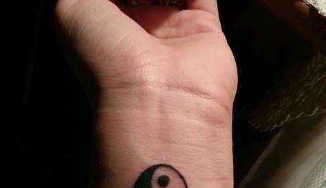 Small Yin Yang Tattoo On Wrist Cute Mini s, Piercing
