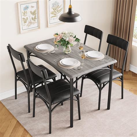 Small 4 Chair Dining Table Set