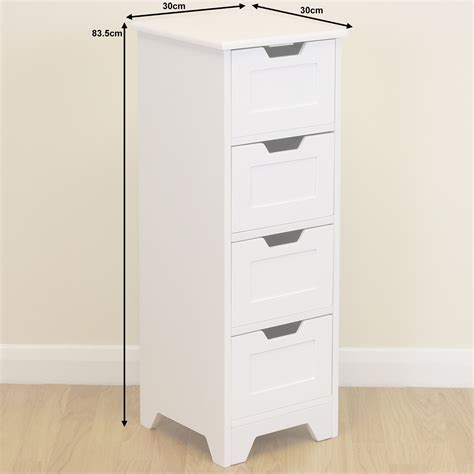 Small 4 Drawer Storage Unit