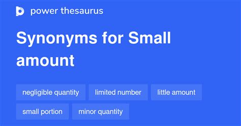 Small Amount Of Time Synonym