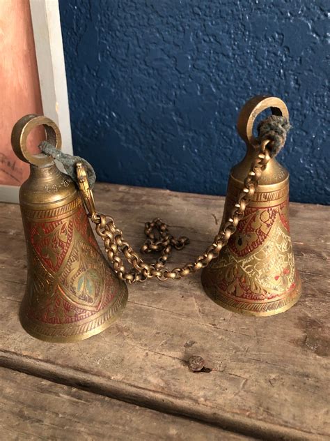 Small Antique Brass Bells