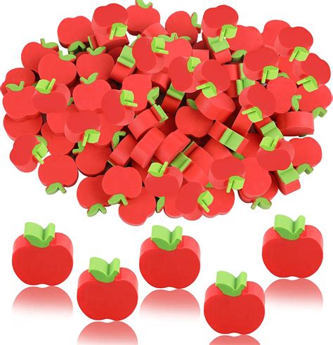 Small Apple Erasers