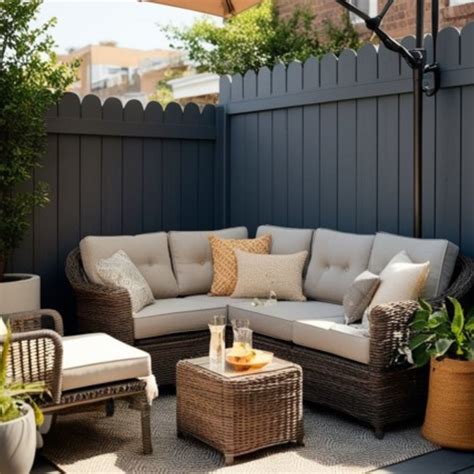 small backyard furniture