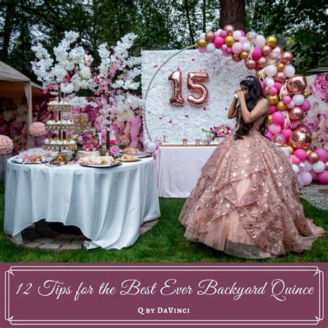 small backyard quinceanera