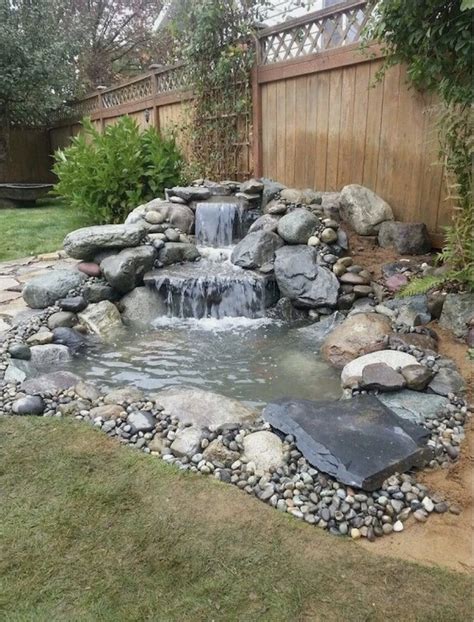 Small Backyard Waterfall Pond Ideas
