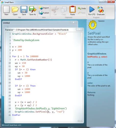 Small Basic Programming Language