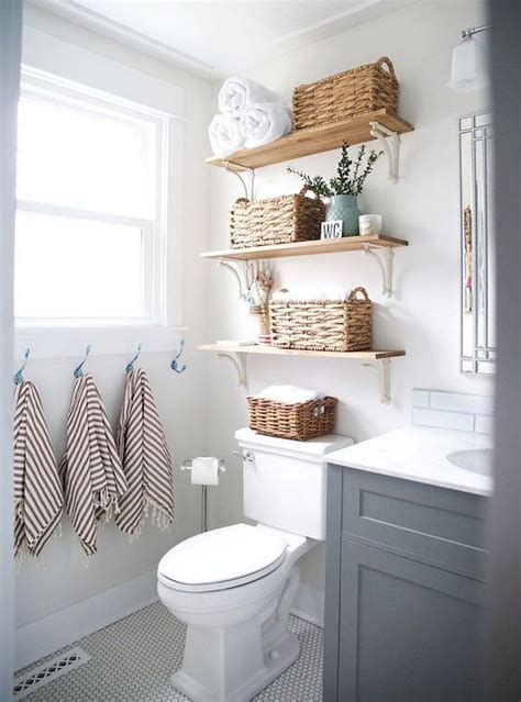 17 Small Bathroom Shelf Ideas (With images) Small bathroom shelves, Simple bathroom, Small