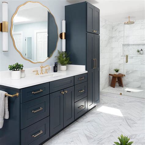 Small Bathroom Vanity Blue