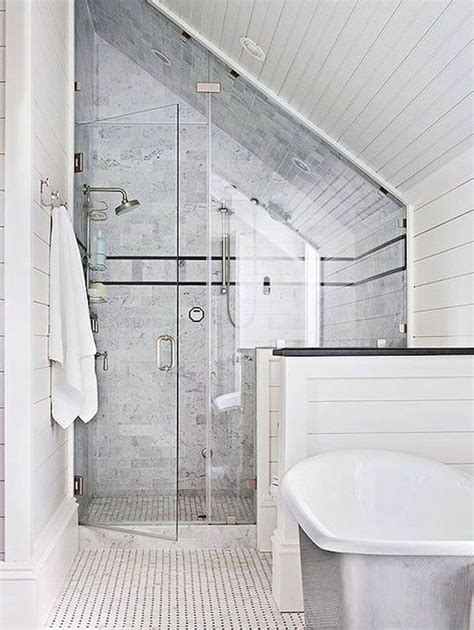 Small Bathroom With Low Ceiling