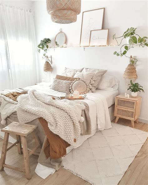 Neutral Base for Small Bedroom Boho Decor