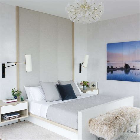 small bedroom grey and white with clutter at bay