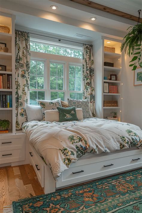 Bed in Front of Window Contemporary bedroom Butler