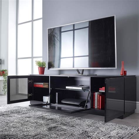 Small Black Gloss Tv Unit