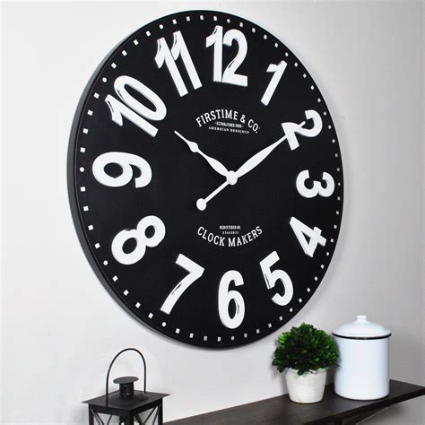 Small Black Kitchen Wall Clocks