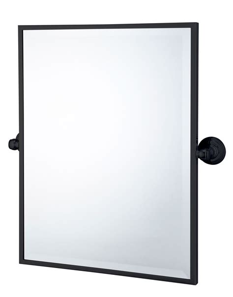 Small Black Pivot Mirror