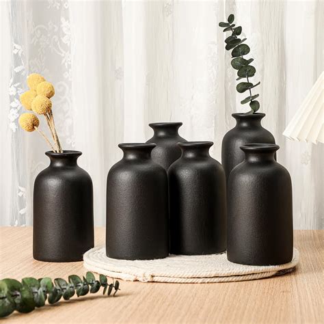 Small Black Vases Bulk