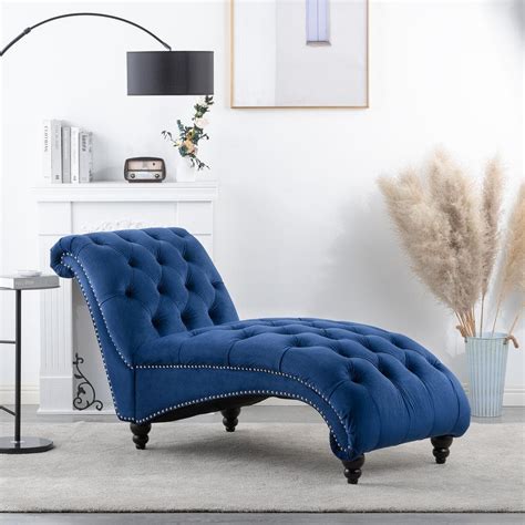 Small Blue Chaise Lounge