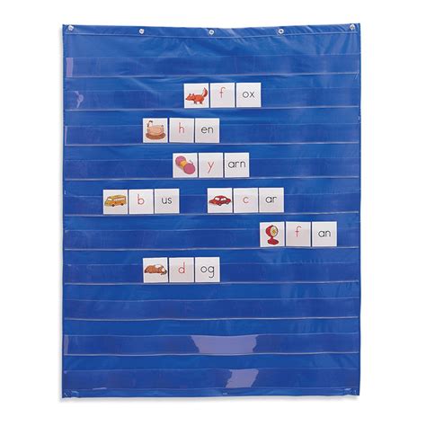 Small Blue Pocket Chart