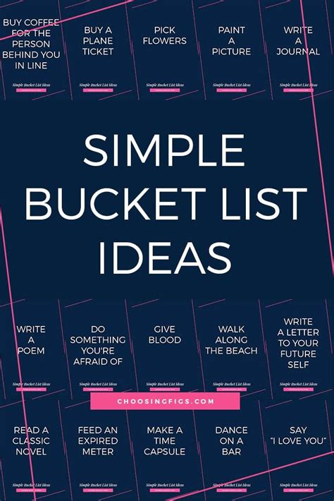 Small Bucket List Things