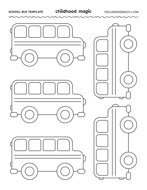 Small Bus Template Printable