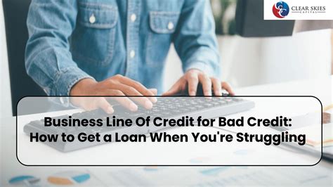 small business line of credit bad credit tips