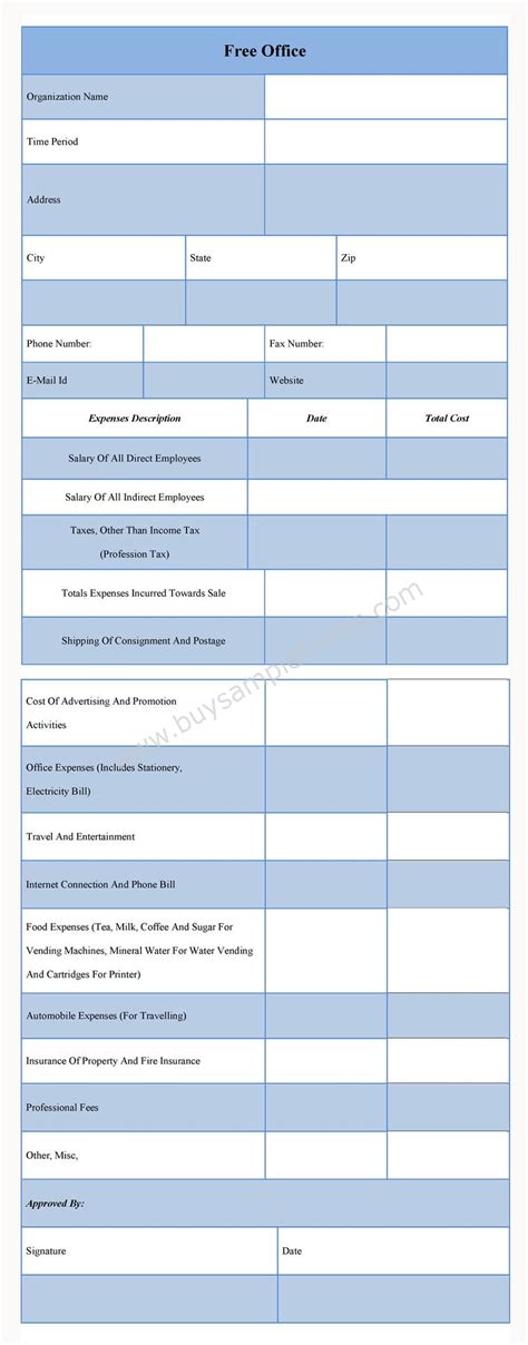 small business office forms