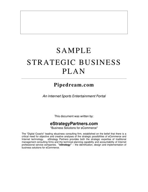 small business strategy examples pdf