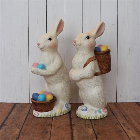 small ceramic easter bunnies