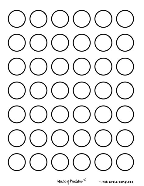 Small Circle Template Printable