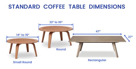 Small Coffee Table Sizes