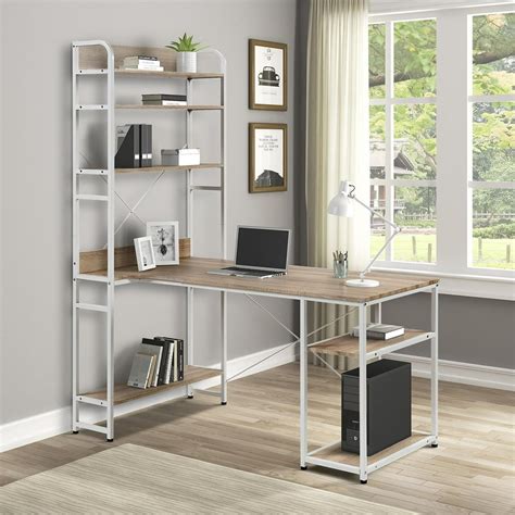 Small Computer Desk With Bookshelf