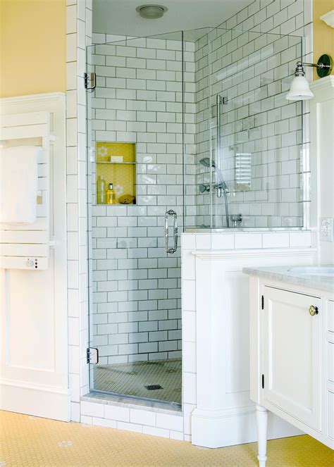 Small Corner Tile Shower