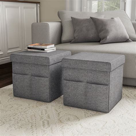 Small Cube Ottoman With Storage