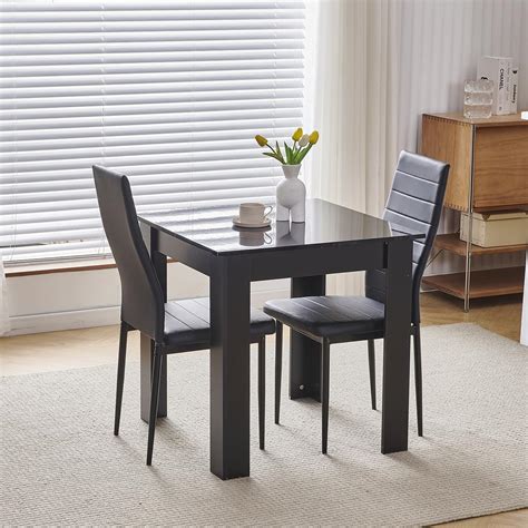 Small Dining Room Set Black