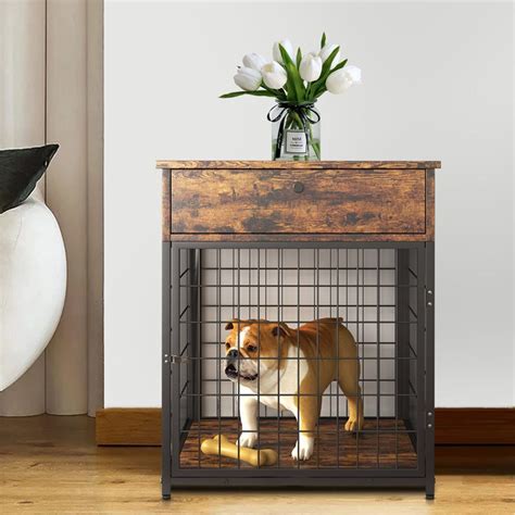 Small Dog Crate Nightstand