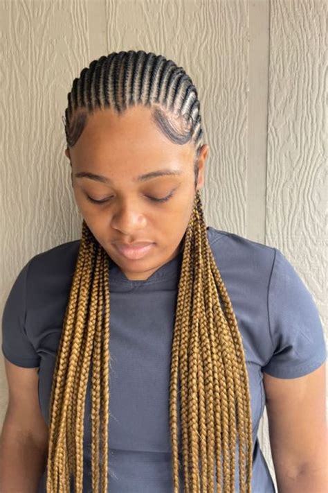Small Feed In Box Braids