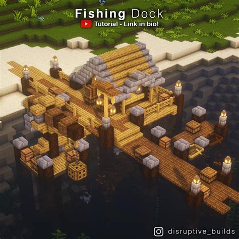 Minecraft Simple Fishing Dock Ideas and Design
