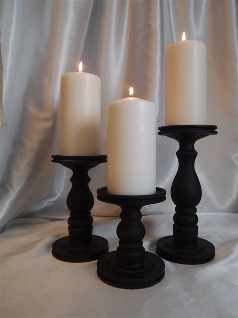 Small Flat Candle Holders