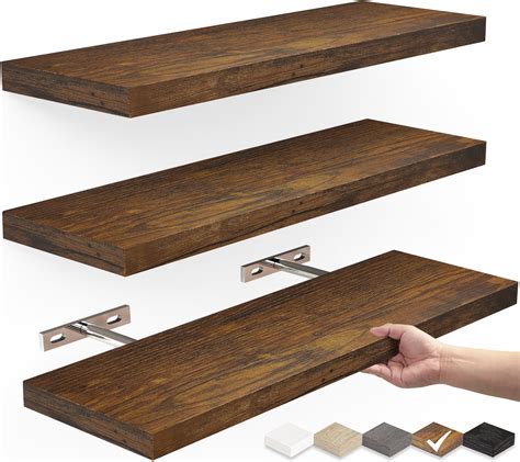 Small Floating Shelves Brown