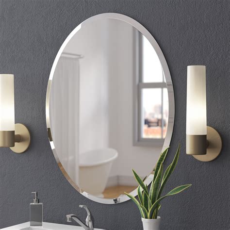 Small Frameless Wall Mirrors