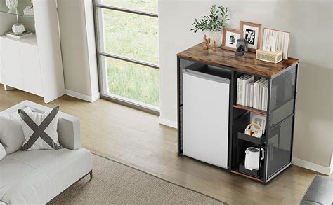 Small Fridge Storage Cabinet