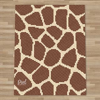 Small Giraffe Print Blanket